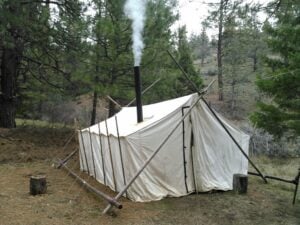 Wall Tent Winter Camp Circa 2017
